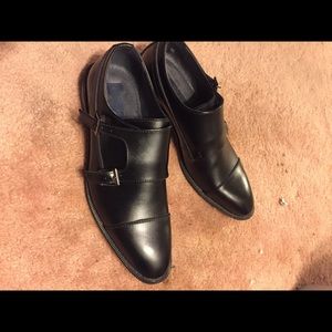 Black Double-Monkstrap Dress Shoes 10